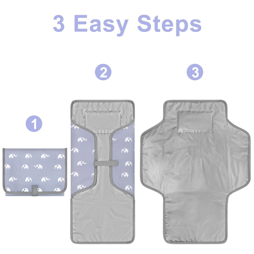 Accmor skin-friendly material cleans easily after diaper changes.