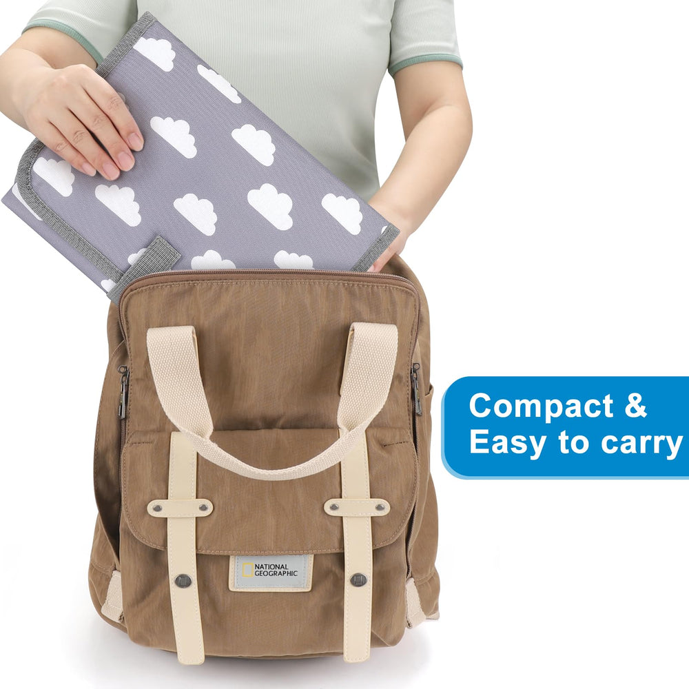 Accmor foldable design shows a compact, travel-ready changing pad.