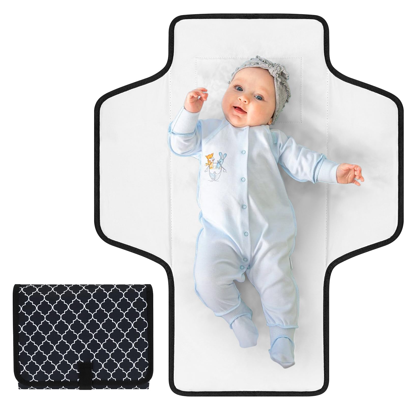 Accmor portable diaper changing pad with soft padding for comfortable on-the-go changes.