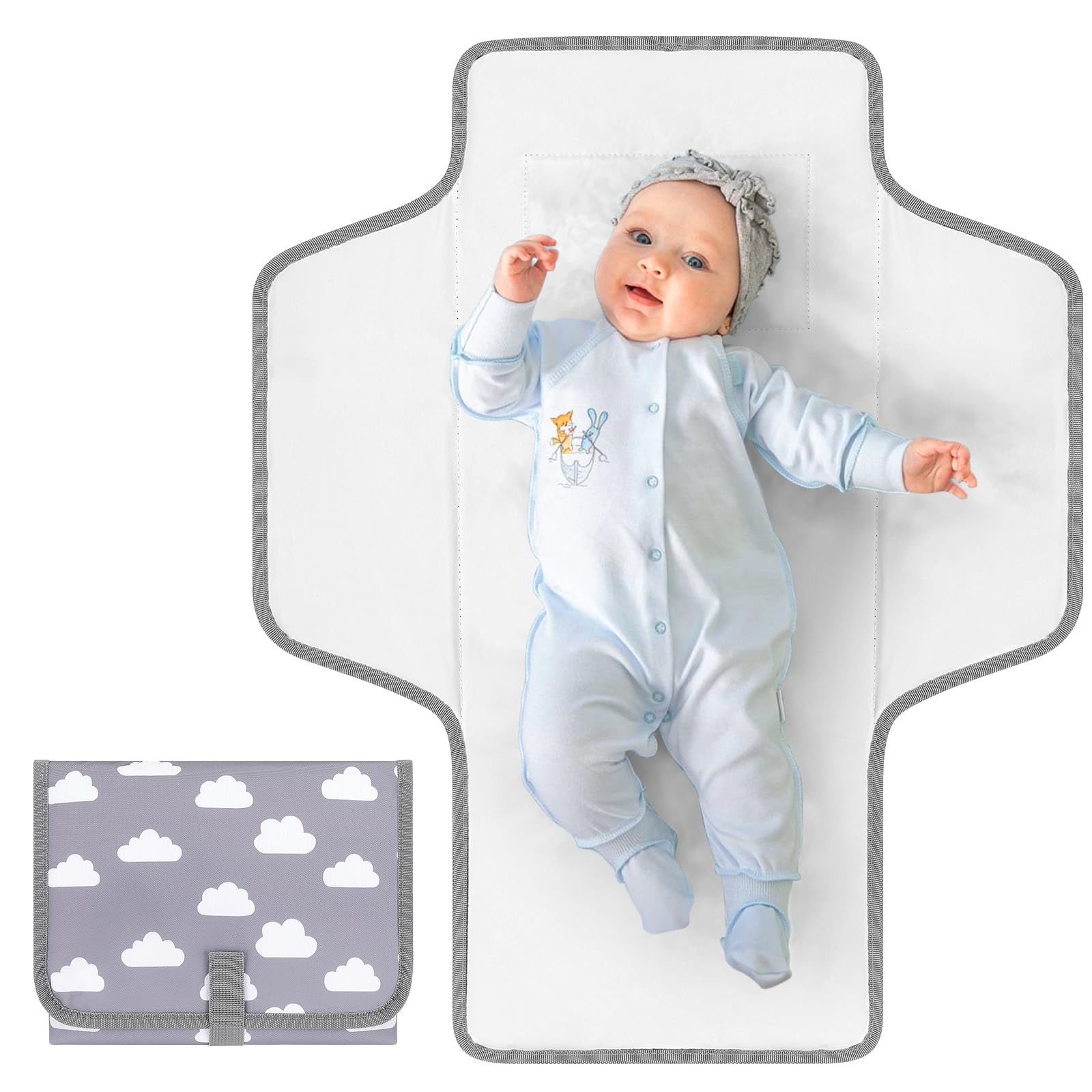 Accmor portable diaper changing pad with soft padding for comfortable diaper changes.