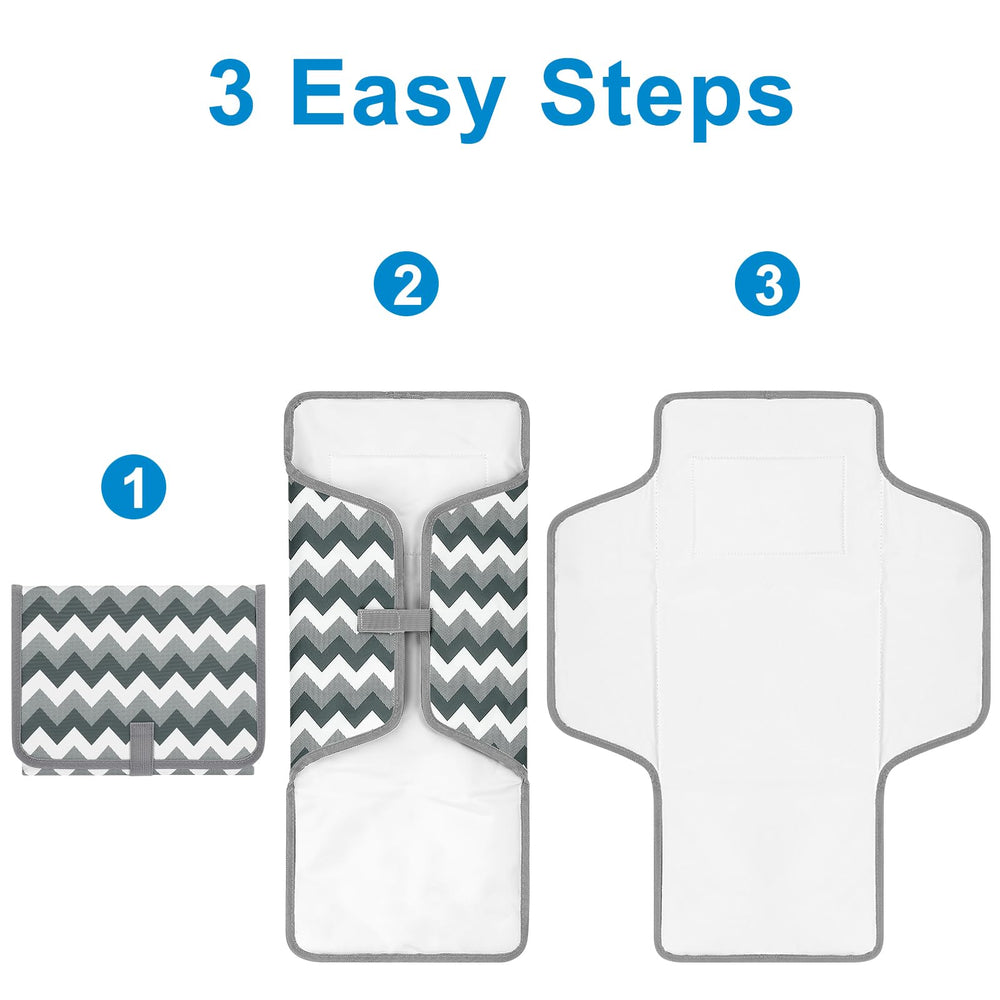 Accmor travel-ready changing pad fits in a bag