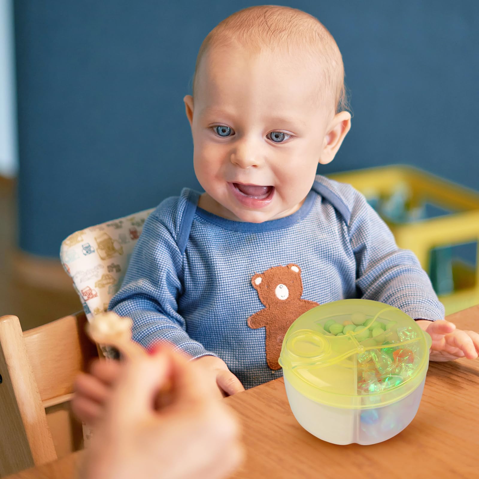 Accmor portable milk powder dispenser ideal for daycare.