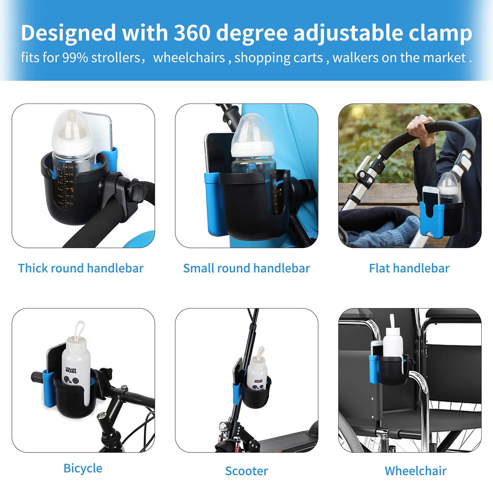 Accmor slip-resistant clamp pad stabilizes the cup holder.