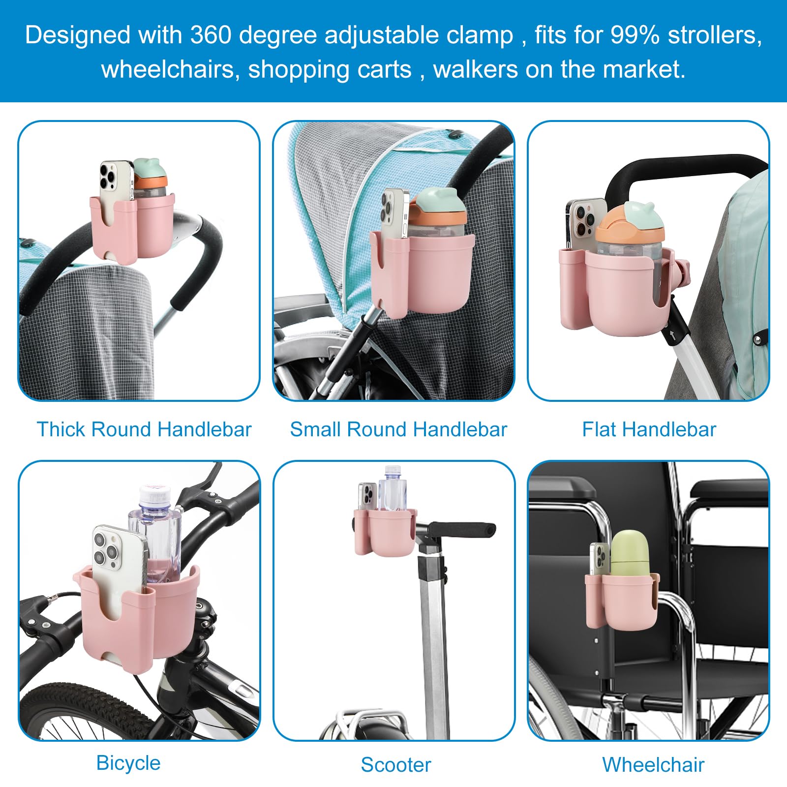 Accmor slip-resistant design helps stabilize the holder on rough surfaces.