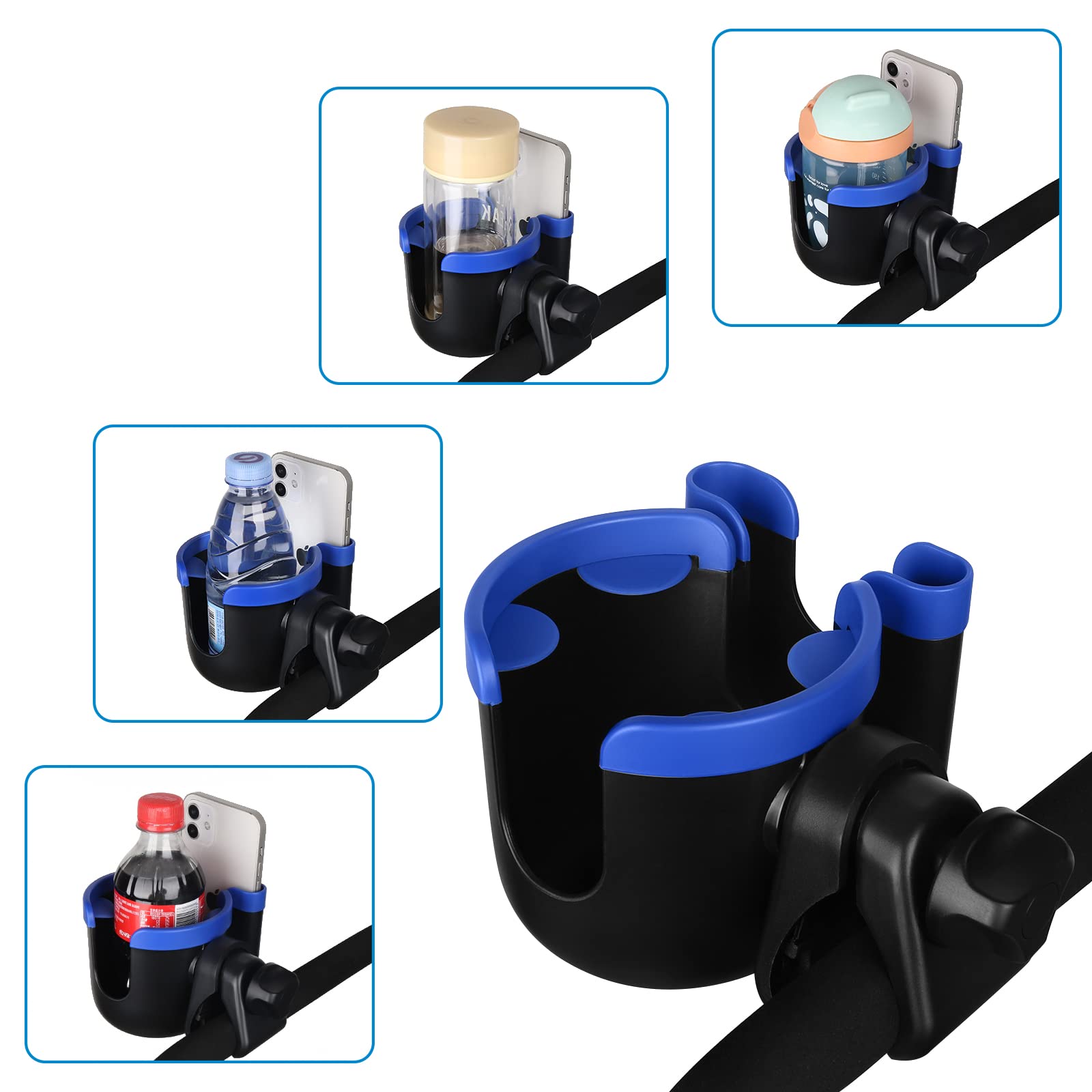 Accmor slip-resistant rubber pad keeps the holder steady during bumpy rides.