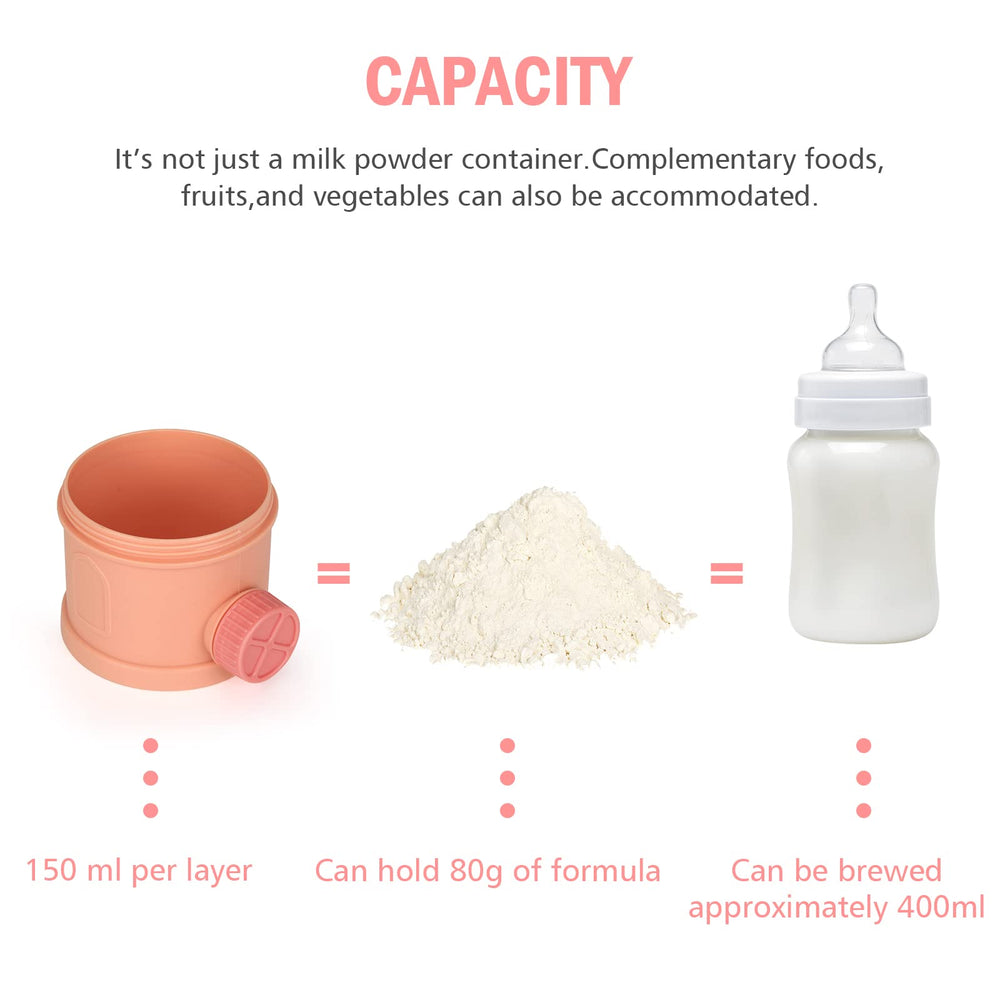 Accmor snack cups double as baby food storage for snacks.