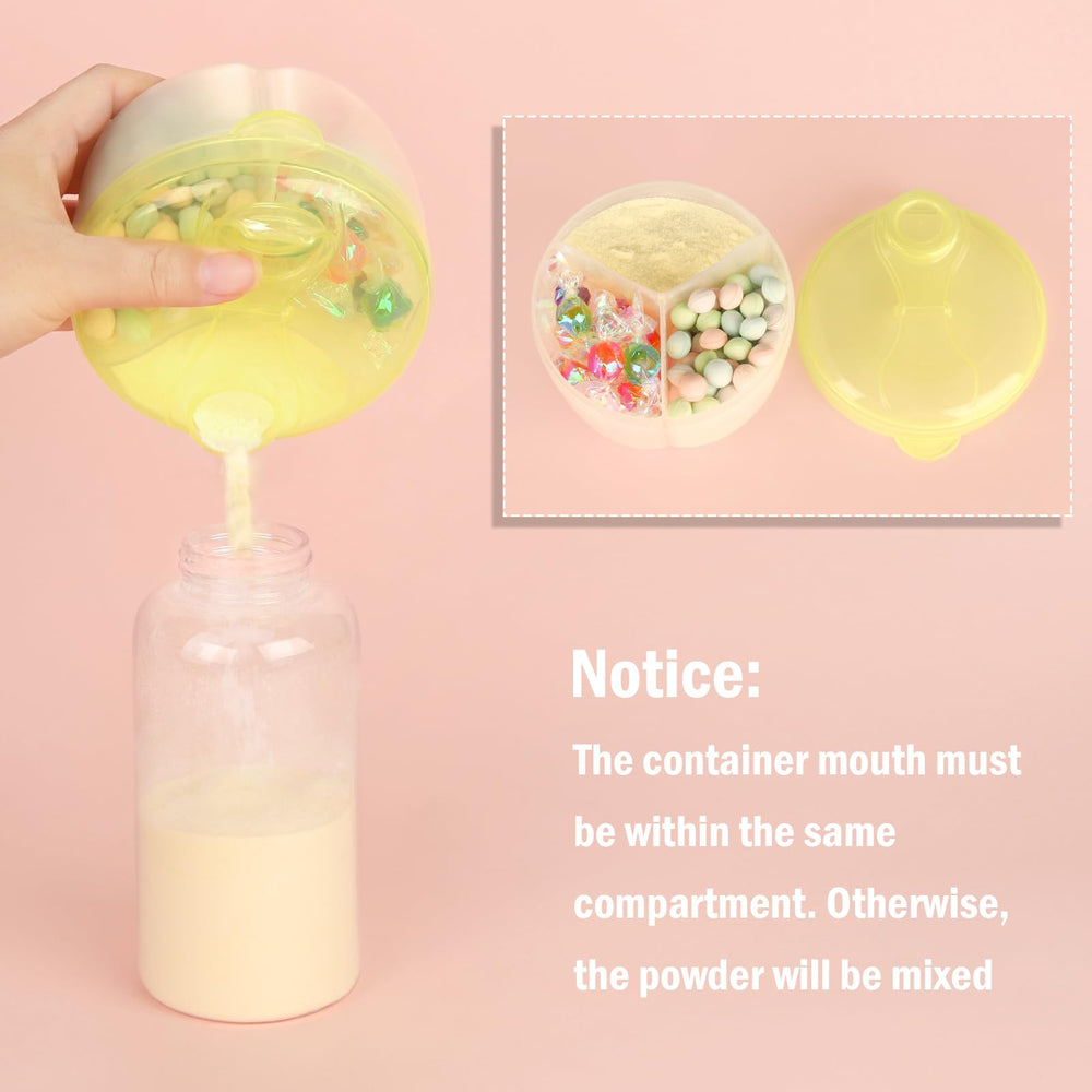 Accmor snack storage compartment doubles as baby food storage.