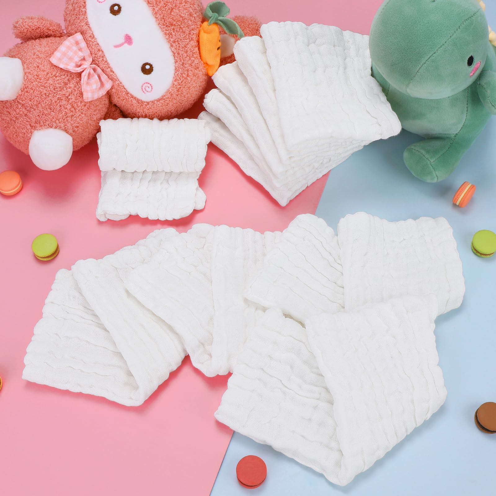 Accmor soft cotton washcloths support comfortable routine bathing.