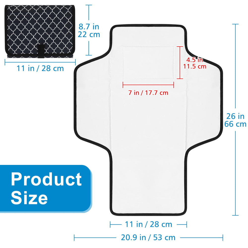 Accmor cushion padding adds comfort during diaper changes for baby and parent.