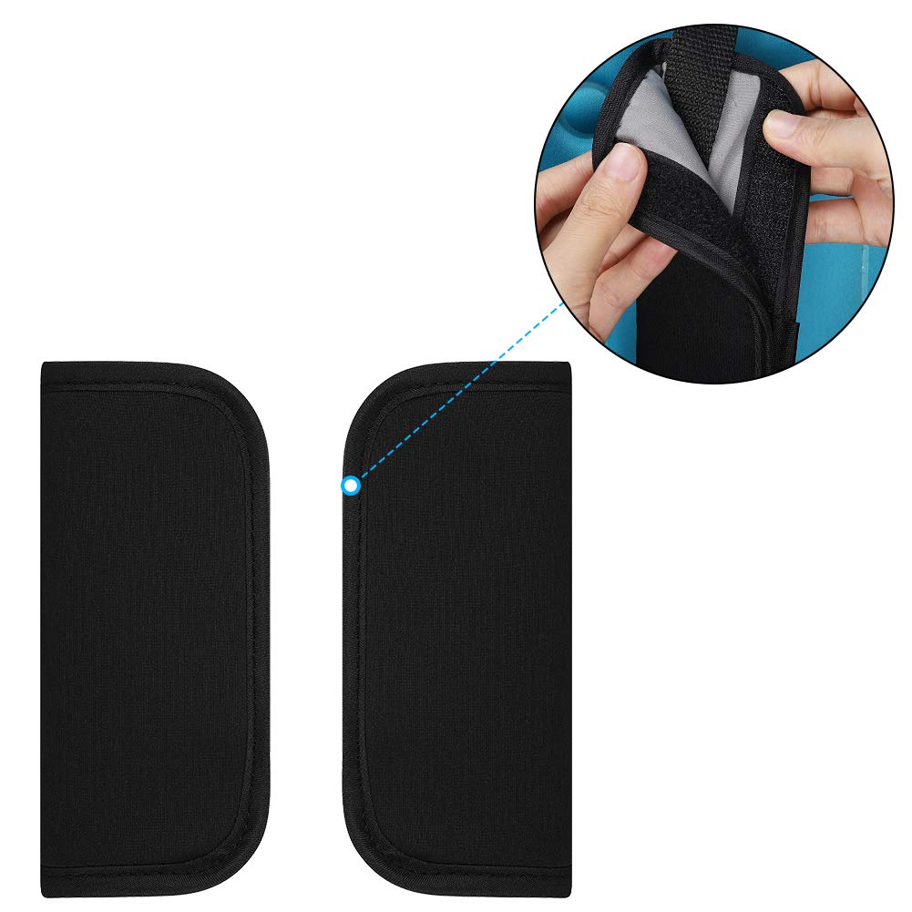 Accmor soft seat belt cover protects delicate skin from rubbing during trips.