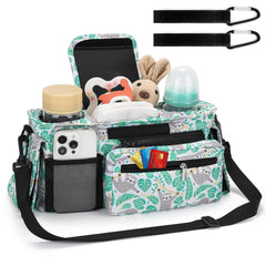 Accmor stroller bag caddy with detachable phone bag for quick access.