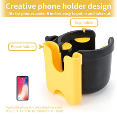 Sturdy clip-on bottle holder attaches securely to handlebars during rides.