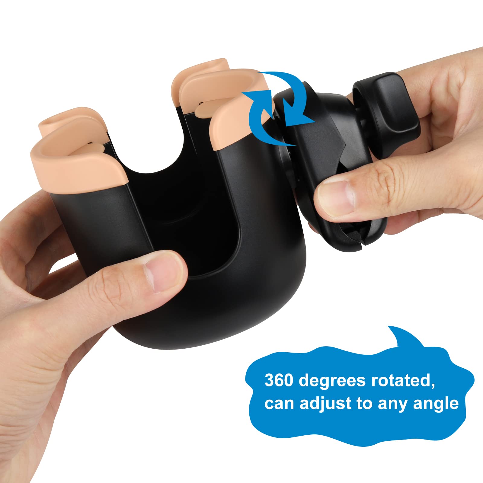 Durable ABS plastic with slip-resistant rubber for everyday use.