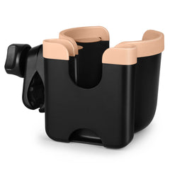 Accmor clip-on stroller cup holder keeps drinks within easy reach.