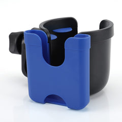 Accmor stroller cup holder clip-on mounted on a handlebar keeping drinks steady