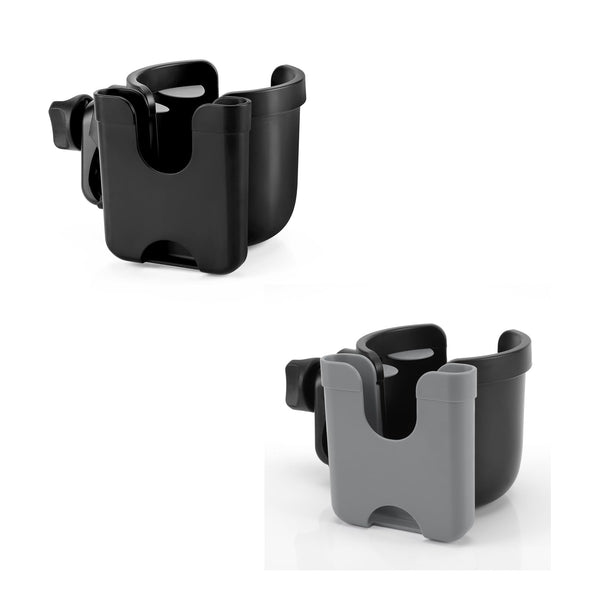 Accmor stroller cup holder clip-on on handlebar for quick access.