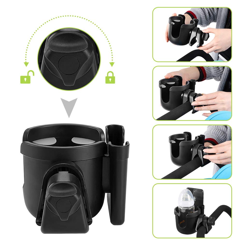 Accmor durable ABS plastic and rubber grip keep items steady.