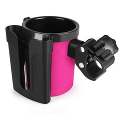 Accmor stroller cup holder with phone and keys securely placed for quick access.