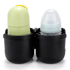 Accmor stroller cup holder with phone slot keeps messages within reach.