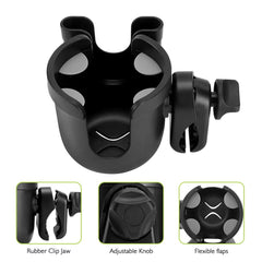 Accmor silicone-petal bottle holder securely grips bottles during trips.