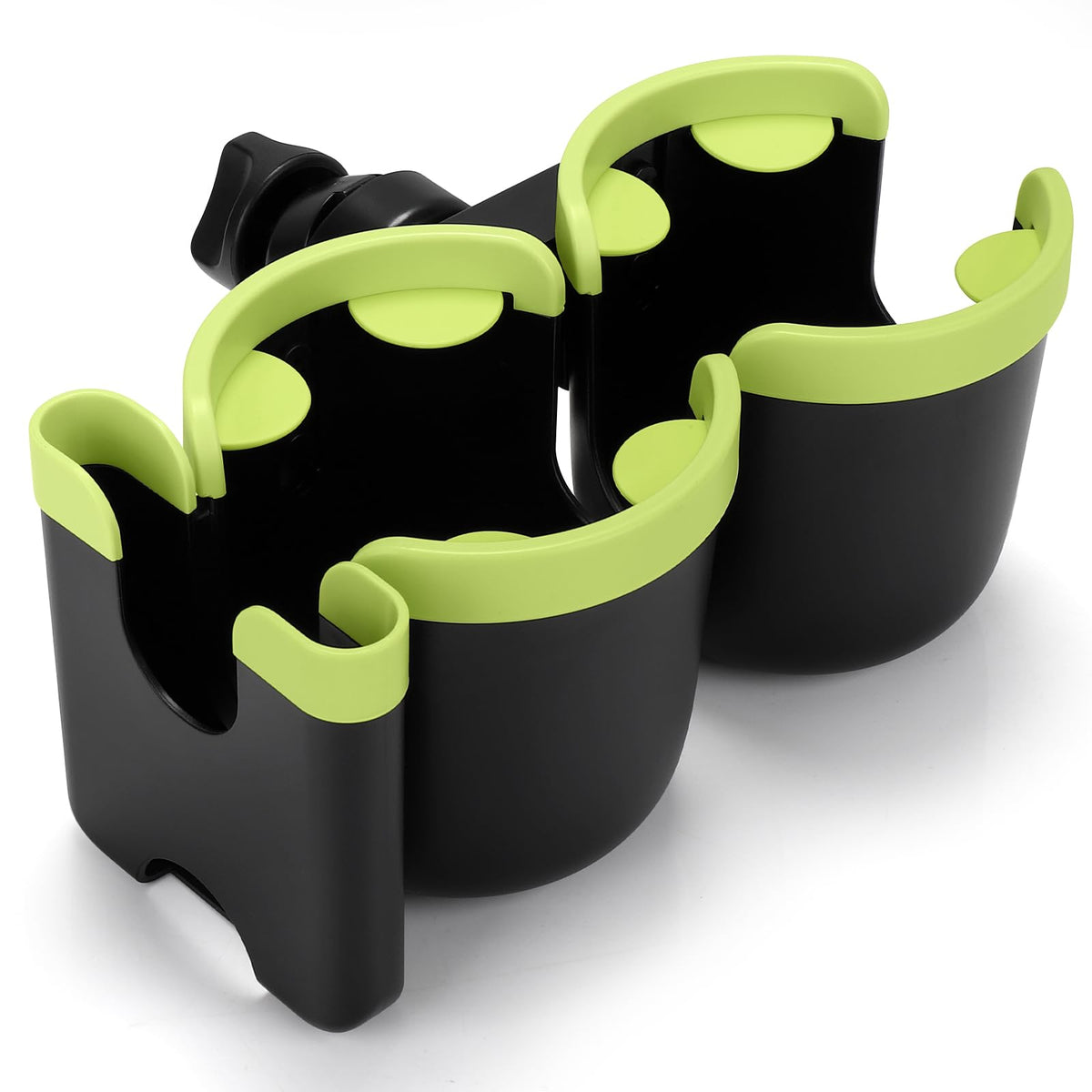 Accmor stroller cup holder with phone holder keeps drinks and calls within reach.