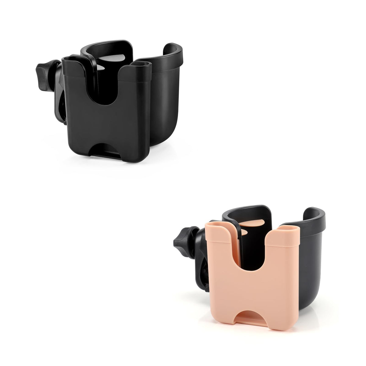 Accmor stroller cup holder with phone slot for universal compatibility on the go