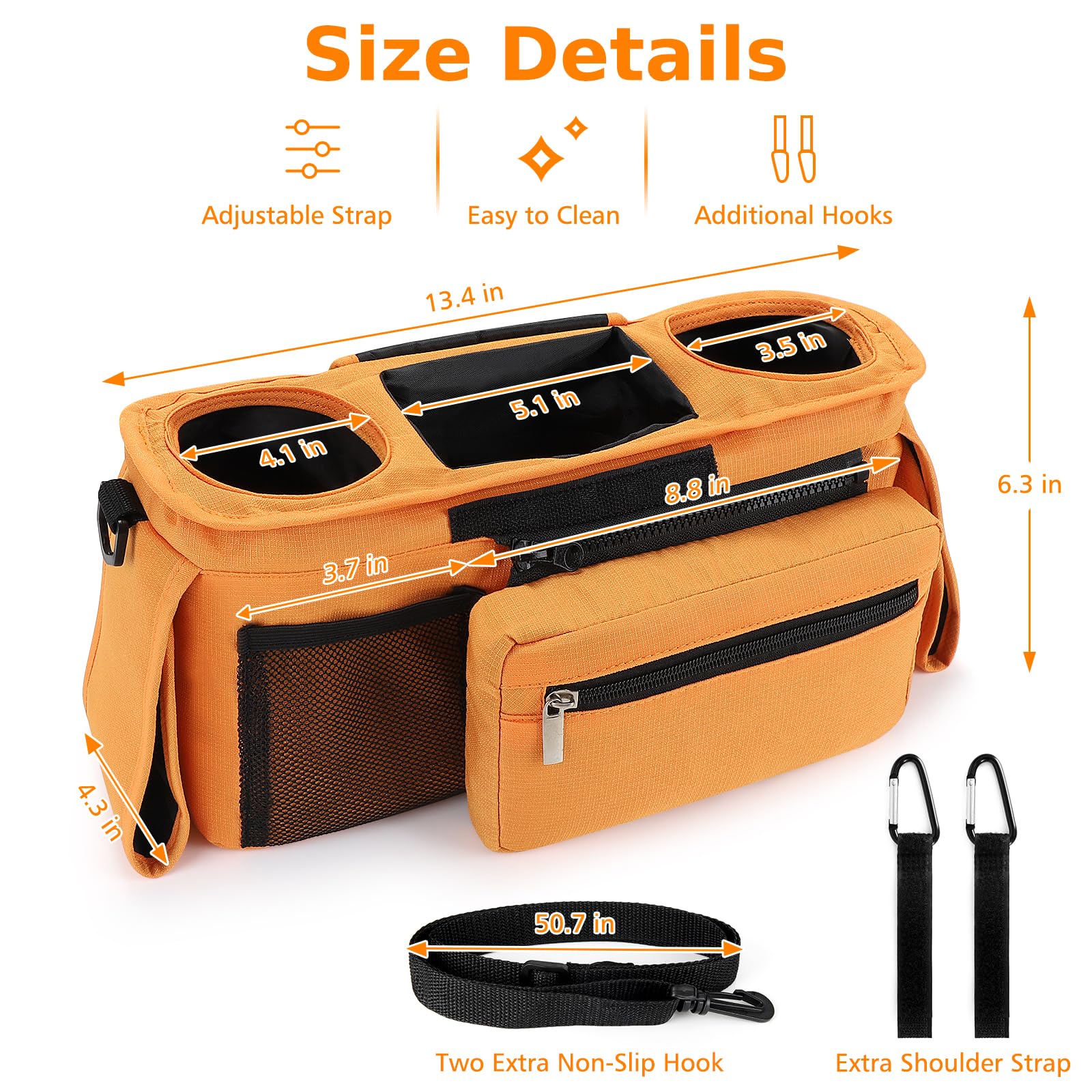 Accmor carry-along strap allows taking the organizer on quick outings