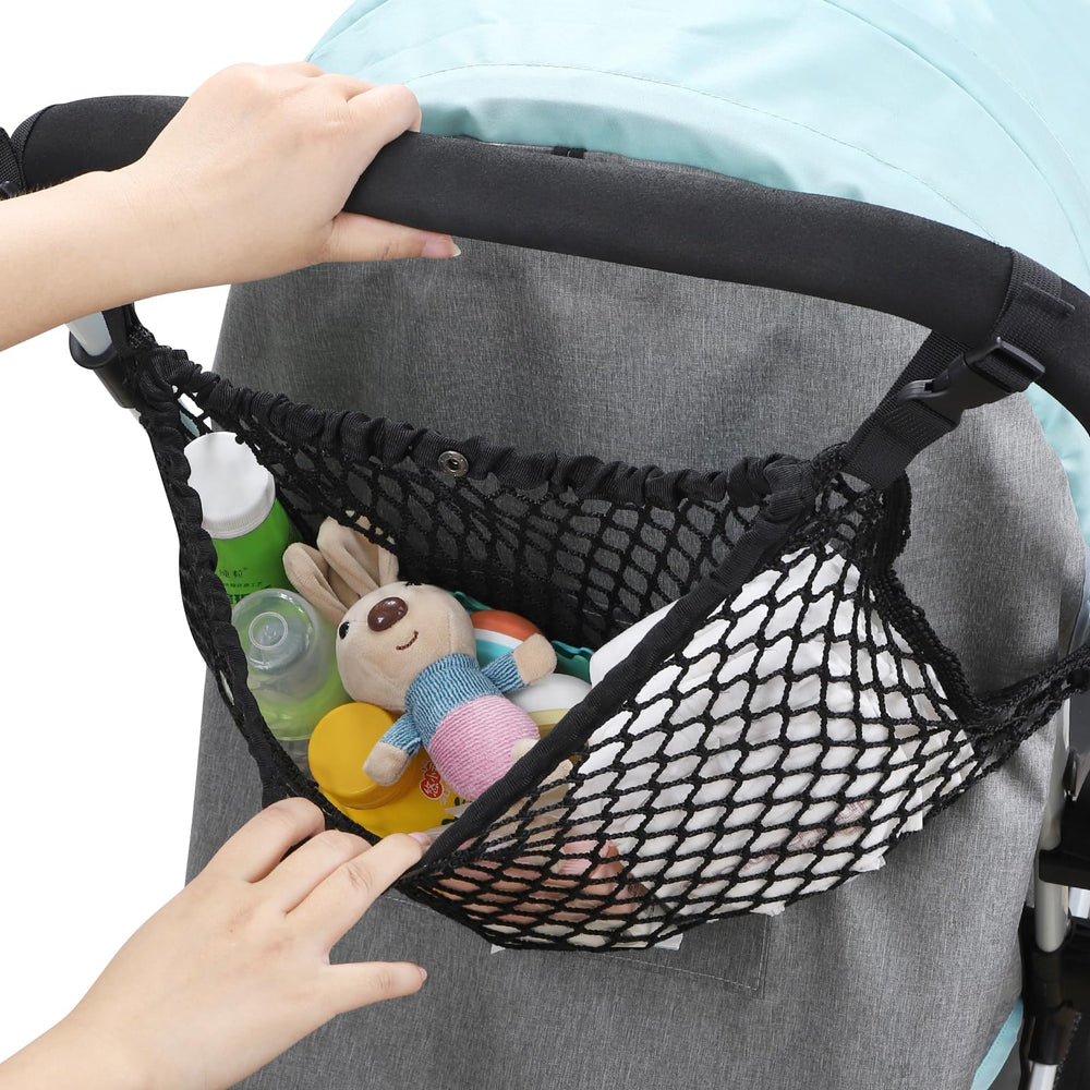 Universal-fit Accmor organizer compatible with Uppababy, Nuna, Britax, and Doona strollers.