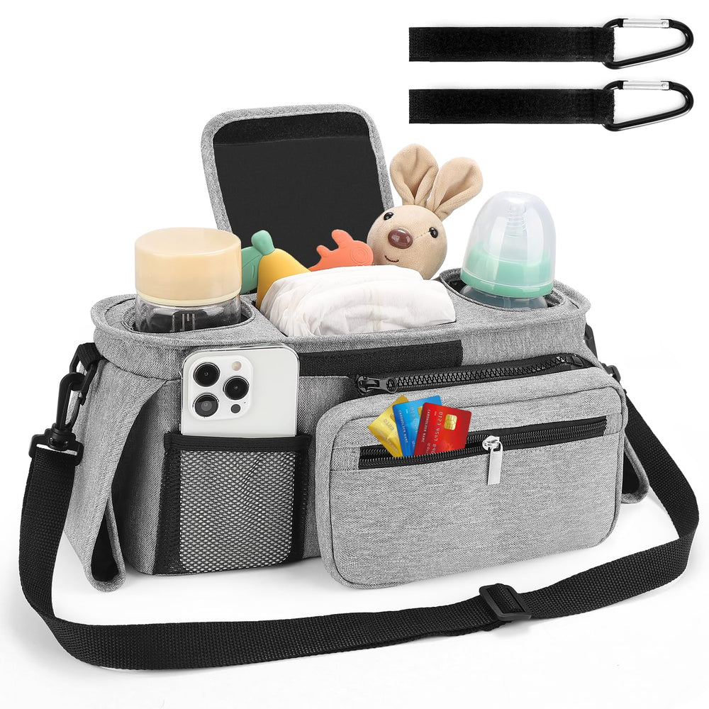Accmor stroller organizer with detachable phone bag for quick access