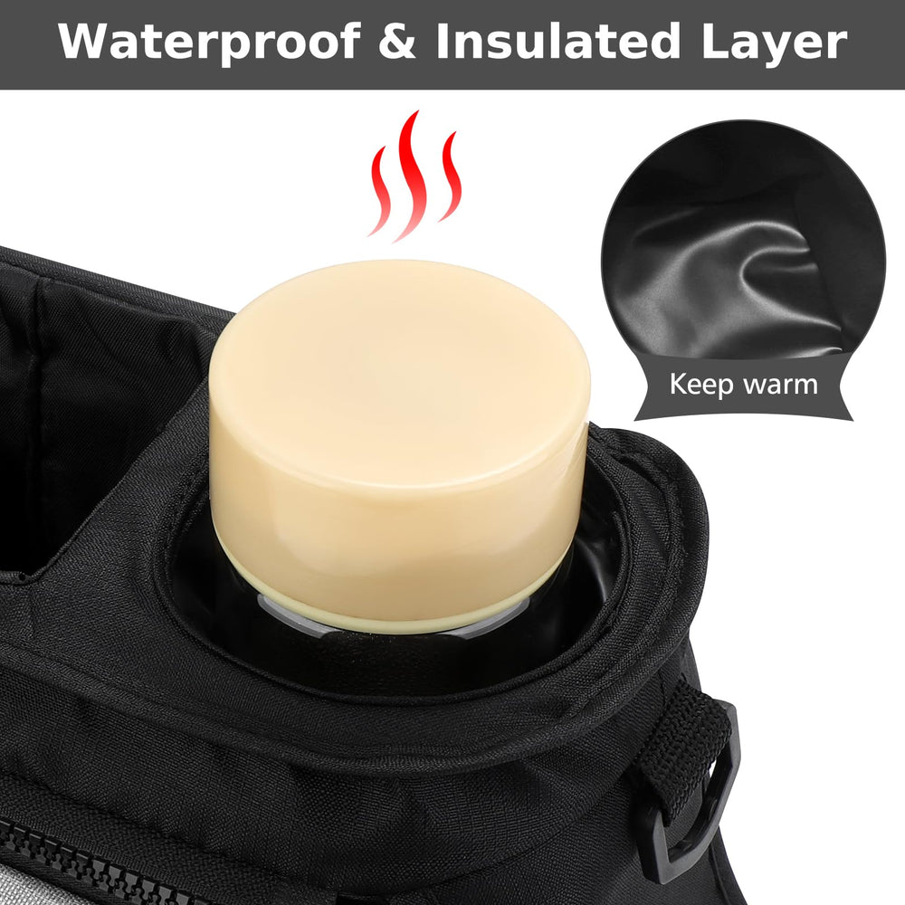 Accmor insulated cup holders preserve bottle temperature during trips