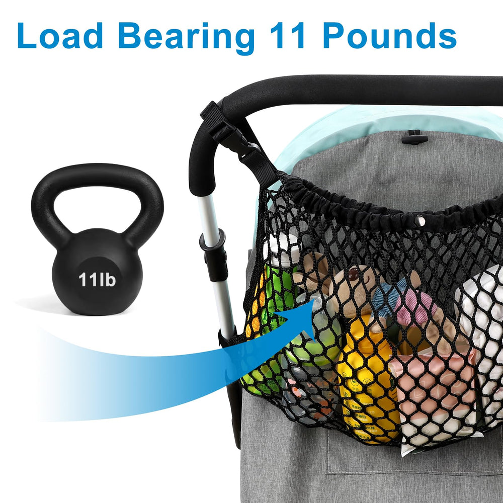 Accmor organizer with large capacity for diapers, bottles, and toys.