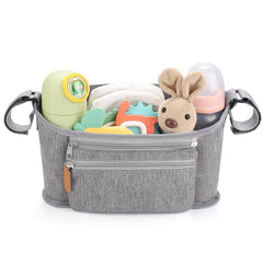 Accmor stroller organizer large middle storage for diapers, toys, and more.