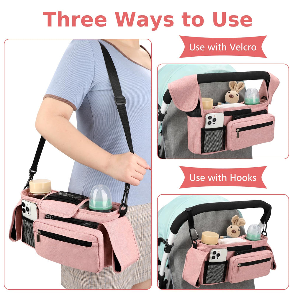 Accmor mesh pocket keeps small items organized.