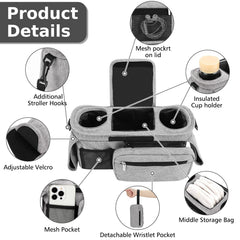 Detachable wristband pocket secures phone during outings