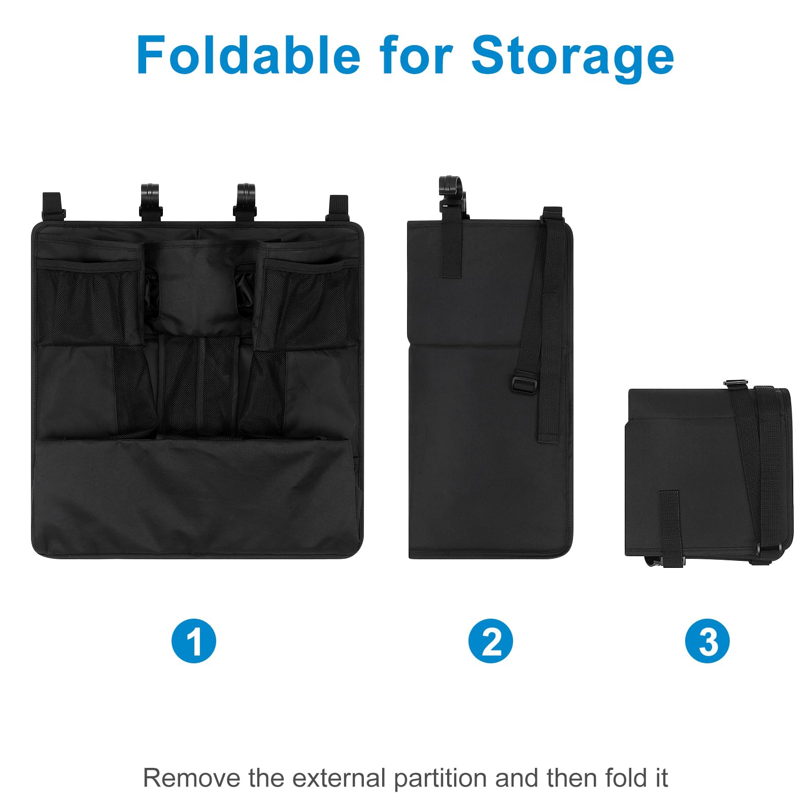 Accmor three mounting options with Velcro and hooks for stability