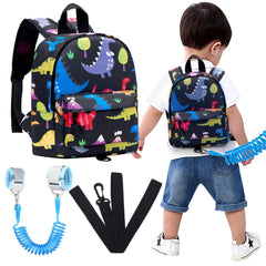 Accmor toddler backpack with dino pattern for compact kid storage.