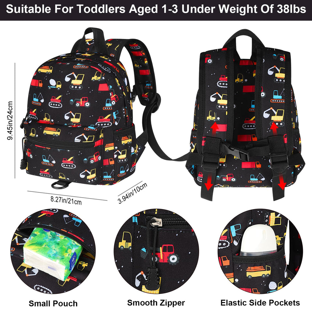 Accmor toddler backpack harness side view showing compact design.