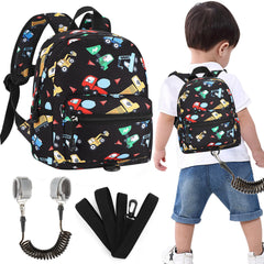 Accmor toddler harness backpack with excavator pattern for safe, independent exploration