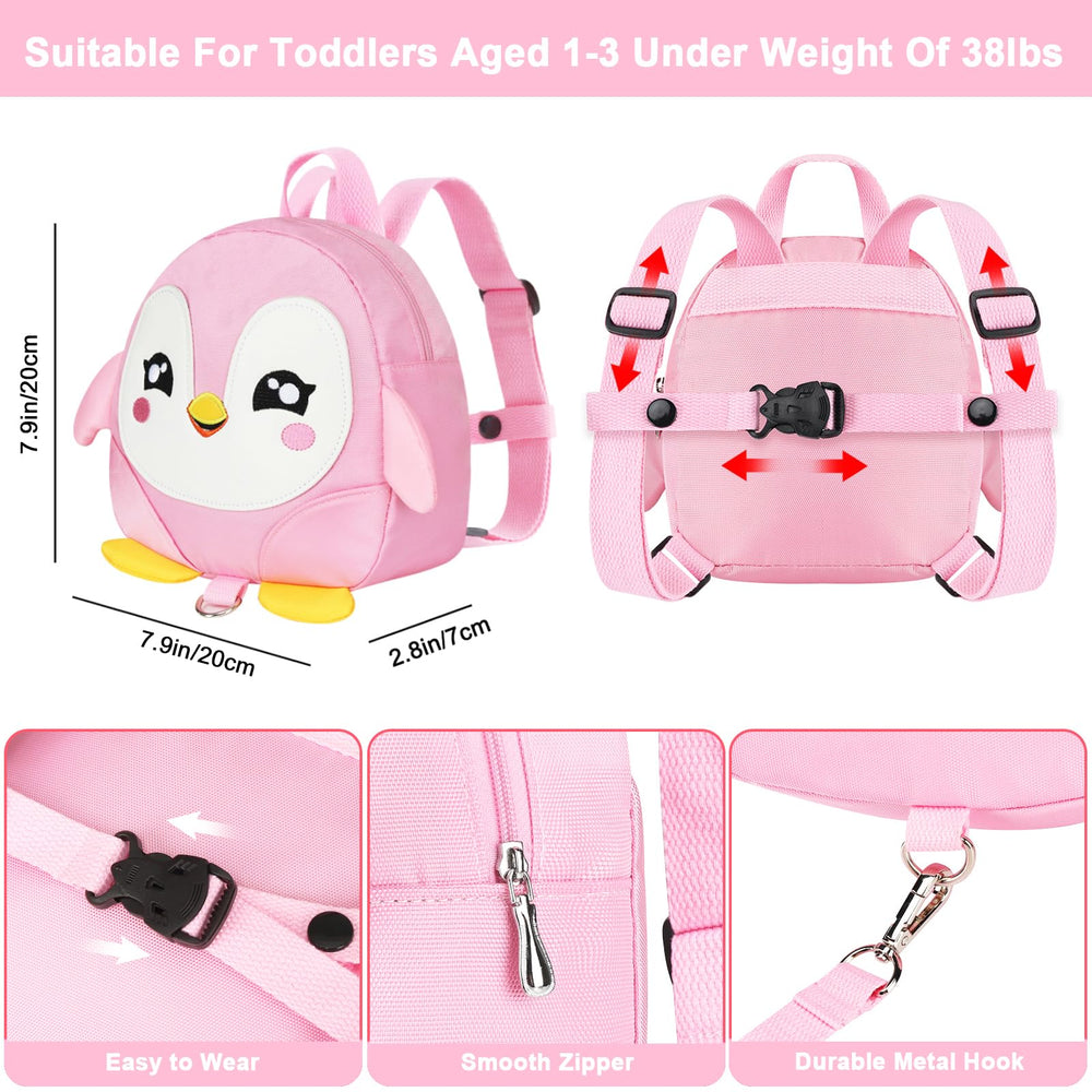 Accmor toddler harness backpack worn as backpack with adjustable strap for comfort.