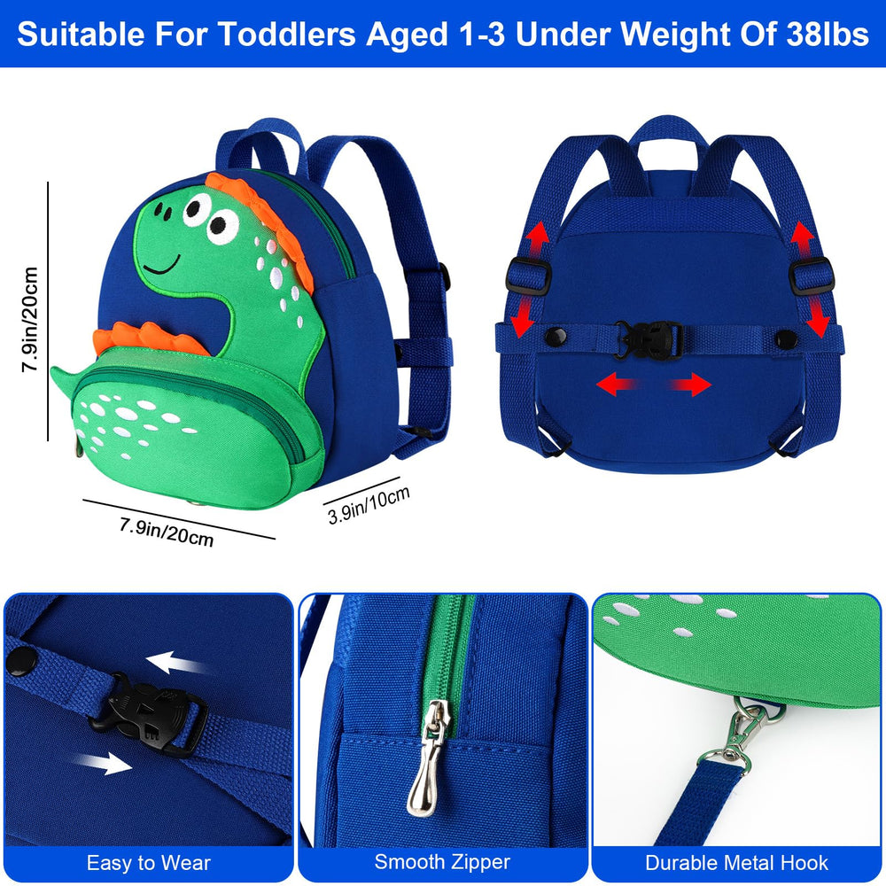 Accmor toddler harness backpack worn as a secure travel companion.