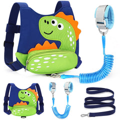 Accmor toddler harness with dinosaur pattern keeps little ones safe during outdoor adventures.