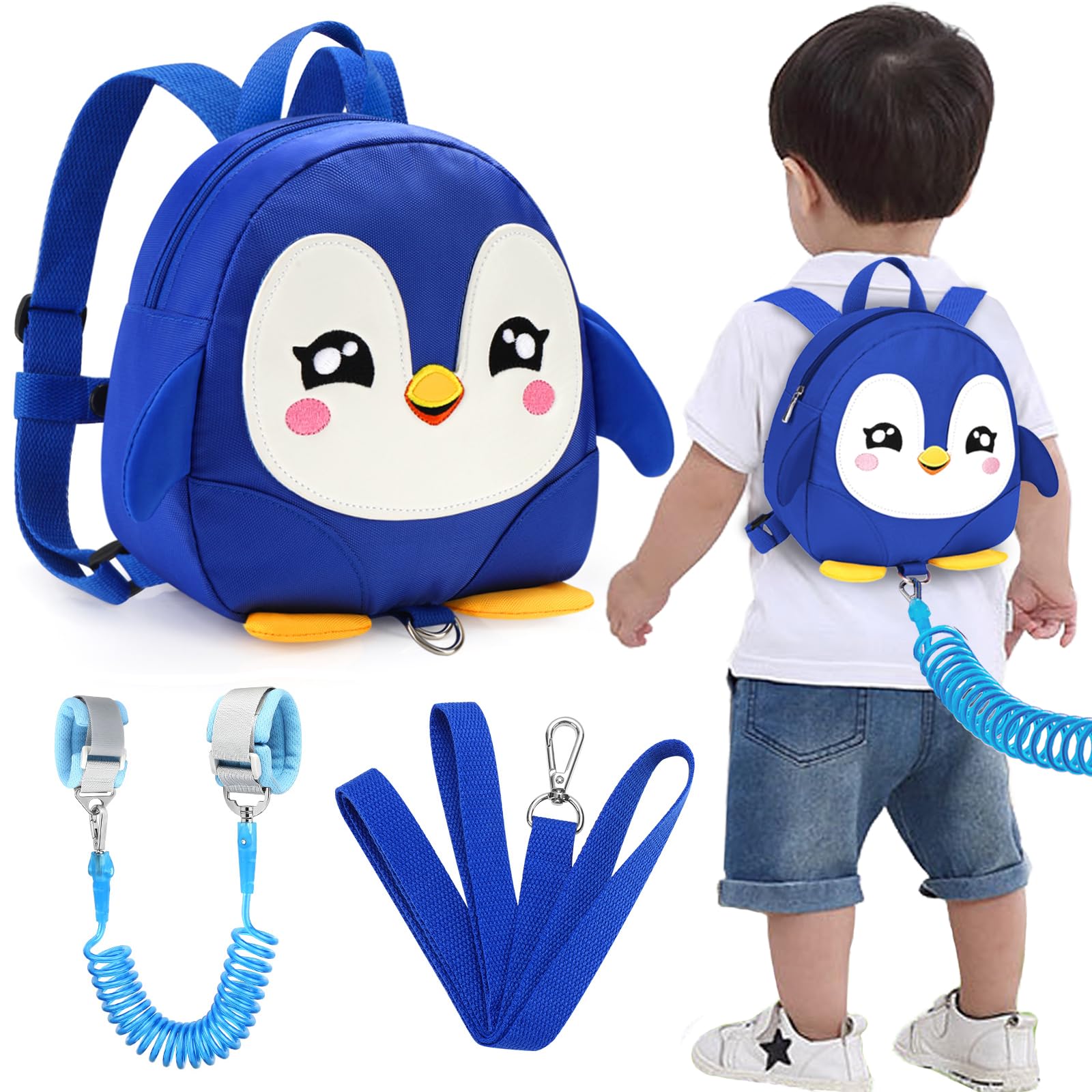 Accmor penguin backpack close-up showing cute pattern for kid-friendly outings.