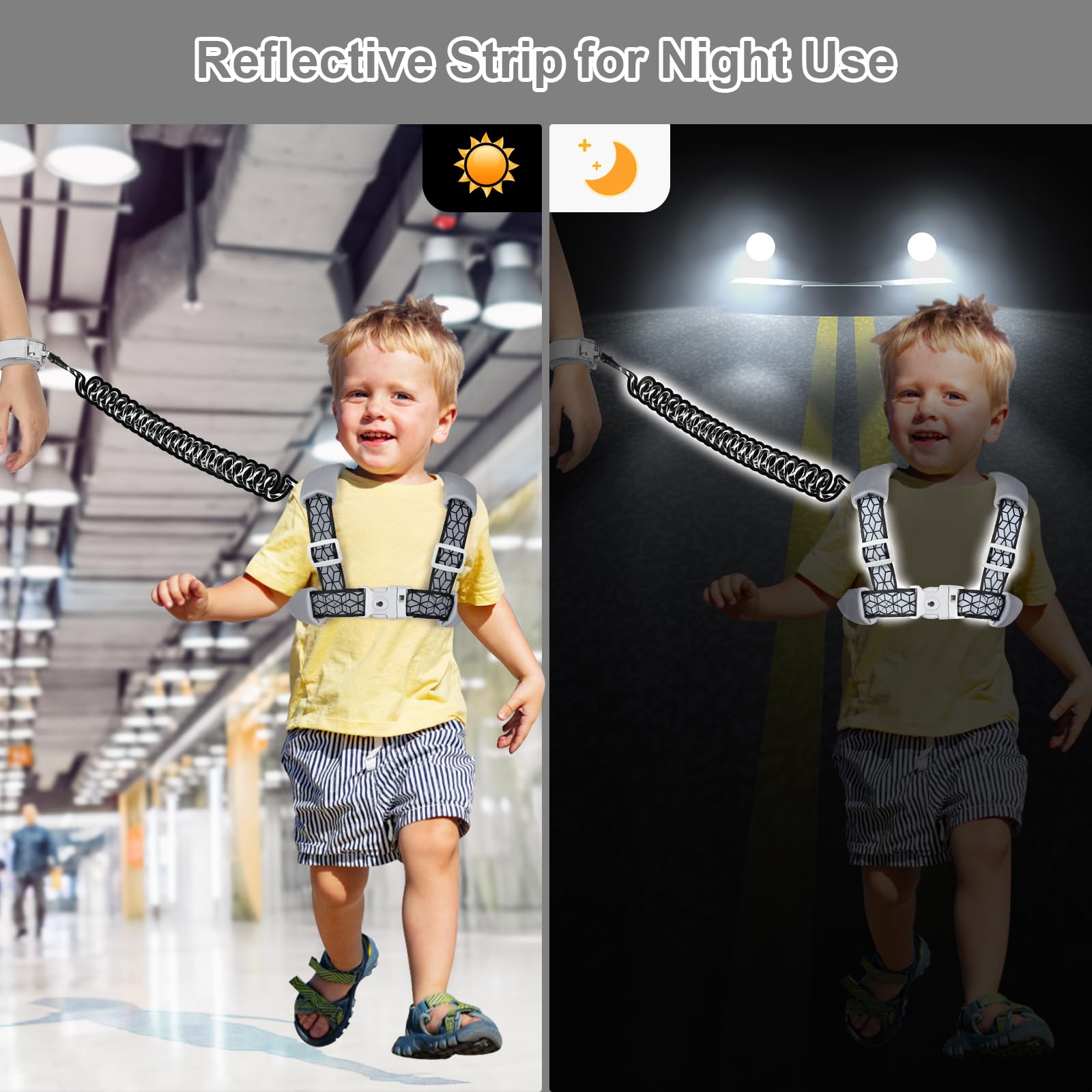 Accmor harness ideal for crowded places like zoos and airports for safer outings.