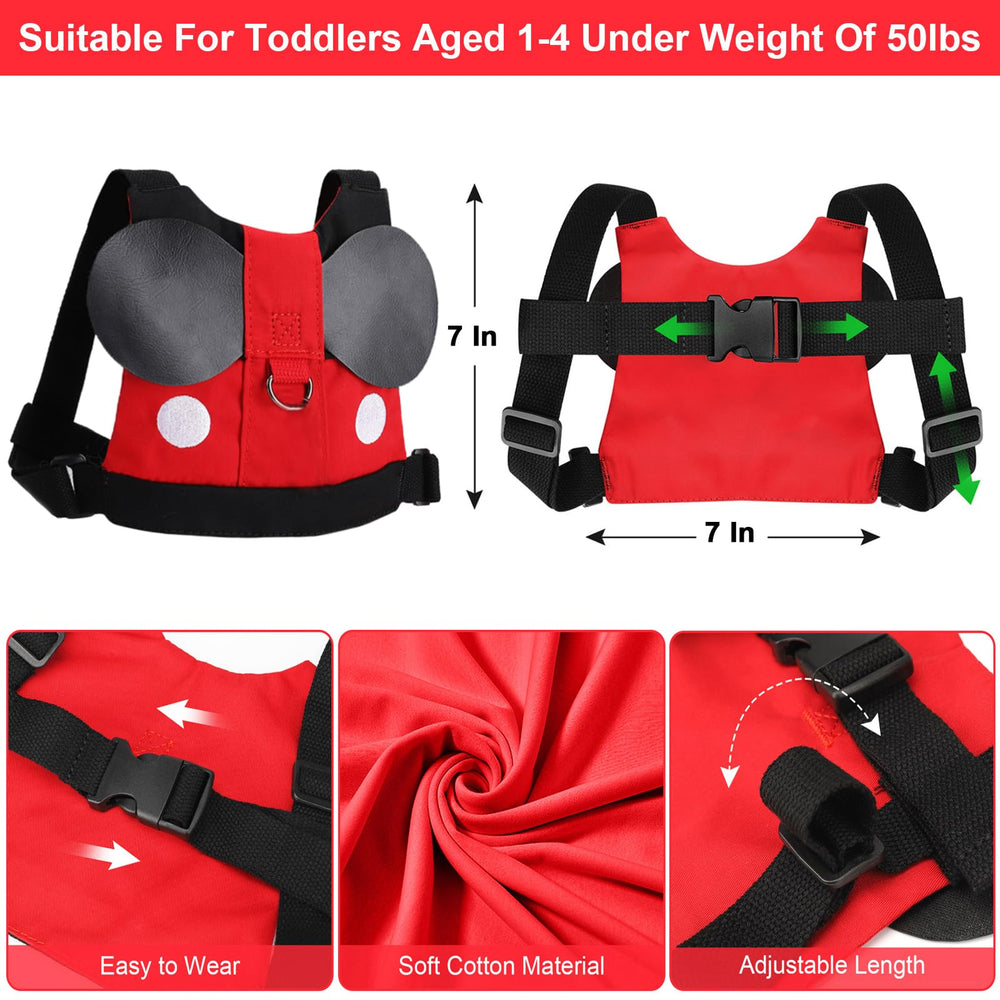 Accmor toddler leash harness wrist link detail with scratch-resistant wristband