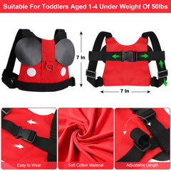 Accmor toddler leash harness wrist link detail with scratch-resistant wristband