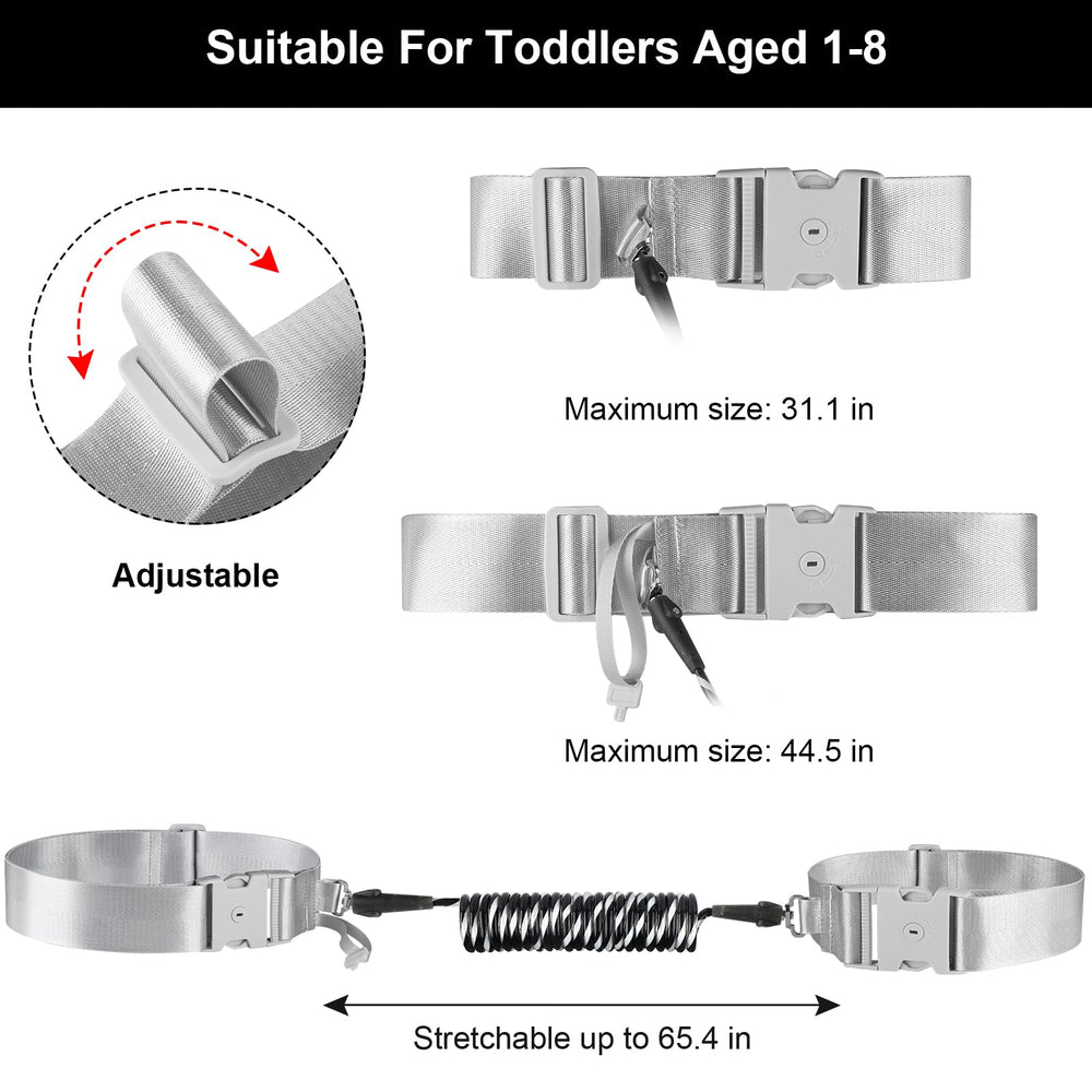Accmor waist leash lock shows adult-key access for secure control.