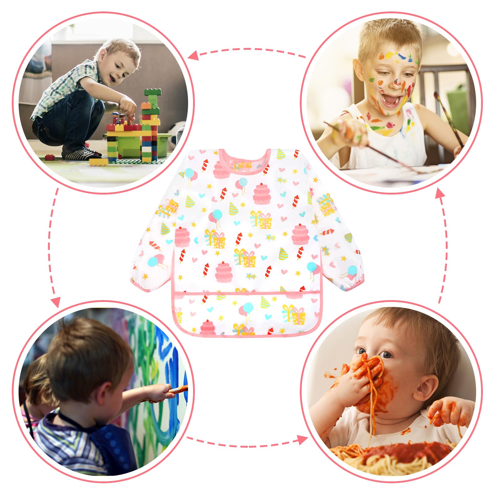 Accmor travel-friendly bibs ideal for daycare and dining out