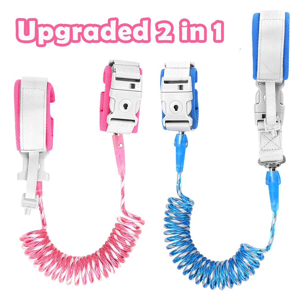 Accmor 2-in-1 wrist link for tracking two kids with adjustable fit.