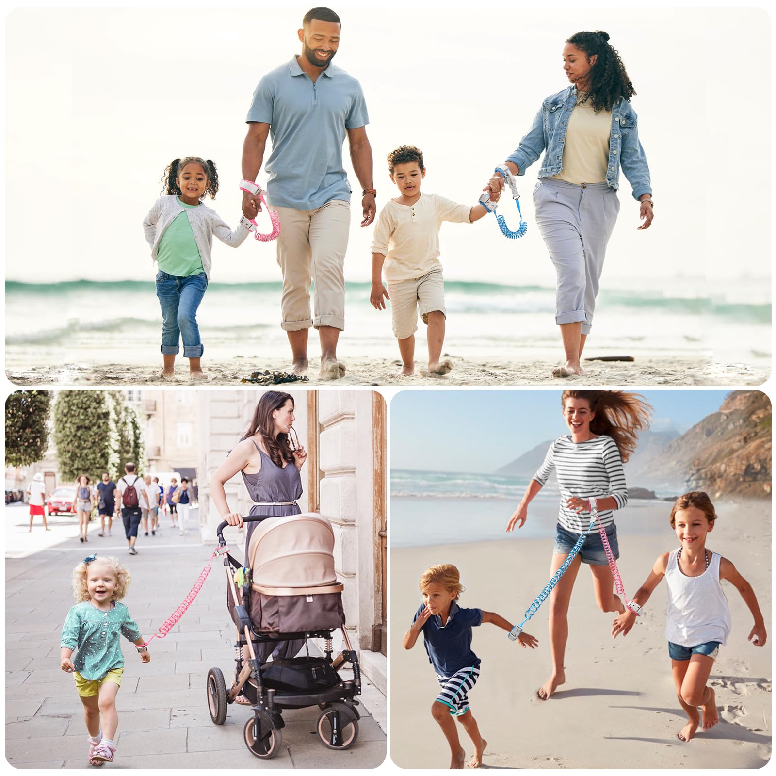 Accmor two-pack leashes for convenient sharing on family outings.