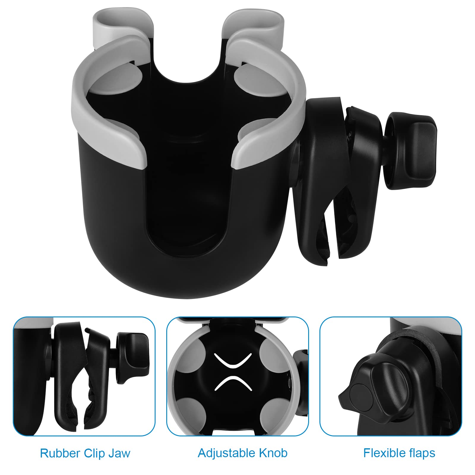 Accmor universal compatibility fits stroller and bike handles for flexible use